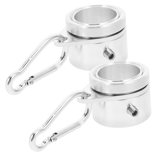 BESTonZON 2 Stück Aluminiumlegierung Rotierende Fahnenmast Ringe mit Karabiner Verwicklungs Befestigungsringe für Flaggenmasten Langlebig Installieren BESTonZON 2 Stück Aluminiumlegierung Rotierende Fahnenmast Ringe mit Karabiner Verwicklungs Befestigungsringe für Flaggenmasten Langlebig Installieren von BESTonZON