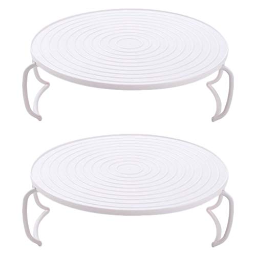 BESTonZON 2 Stück Dampfgarer Rack Ständer Runde Mikrowelle Rost Mikrowelle Dampfschale Küchenregal Organizer Tablett für Küchenarbeitsplatte von BESTonZON