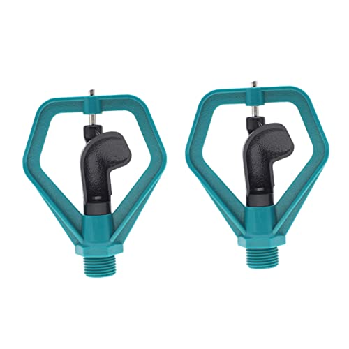 BESTonZON 2 Stück Drehbarer Gartensprenger Langlebiger Rasensprenger aus Robustem Kunststoff Gleichmäßige Bewässerung für Garten Innenhof Automatische Gartenbewässerung von BESTonZON