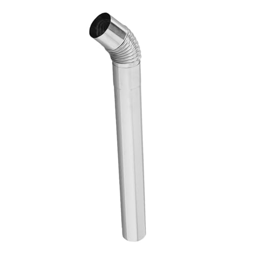 BESTonZON 2 Stück Edelstahl Kaminrohr Set Gerade und Bogen für Campingkocher Ofen Zubehör Langlebig Einfach zu Montieren und Vielseitig Einsetzbar von BESTonZON