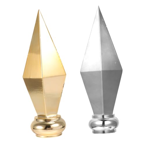 BESTonZON 2 Stück Fahnenmast Aufsatz Aluminium Kopf für und Paradefahnenmasten und Langlebig für Feiertags und Willkommensdekorationen von BESTonZON