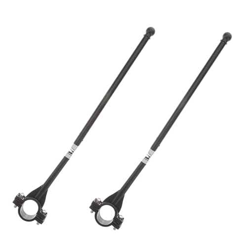 BESTonZON 2 Stück Fahrrad Fahnenmast Teiliges Leichtgewichtige Einfache Befestigung Flagpole Halterung für Außen und Robust für Vielseitigen Einsatz Am Fahrradgriff von BESTonZON