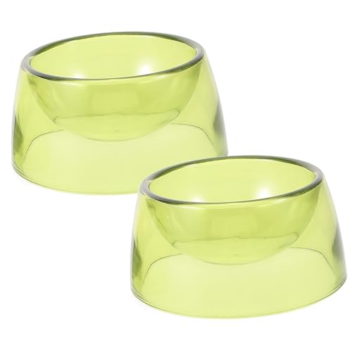 BESTonZON 2 Stück Futterbehälter für Hamster und Kleine Haustiere rutschfeste Erhöhte Futterschale aus Robustem Kunststoff Leicht zu Reinigen Wiederverwendbar für Futter und Wasser Grün BESTonZON 2 Stück Futterbehälter für Hamster und Kleine Haustiere rutschfeste Erhöhte Futterschale aus Robustem Kunststoff Leicht zu Reinigen Wiederverwendbar für Futter und Wasser Grün von BESTonZON