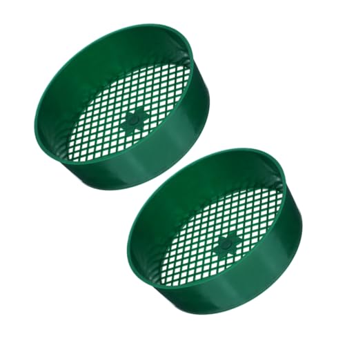 BESTonZON 2 Stück Gartensieb Leichtes Sieb für Erde und Gartenarbeit Strapazierfähigem Material zum Filtern von und Grobem Material Blumenerde von BESTonZON