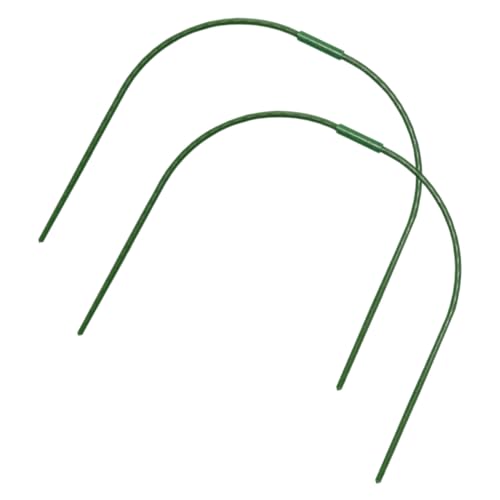 BESTonZON 2 Stück Gewächshaus Bögen Gartenstütze Pflanzenstützrahmen Frostschutz Insektenschutz UV Schutz Wiederverwendbar Robust für Pflanztunnel und Frühbeet von BESTonZON