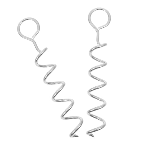 BESTonZON 2 Stück Hundepfahl Spiralanker Robuster Erdspieß mit Handgriff für Outdoor Garten Camping Hunde Sicherung von BESTonZON