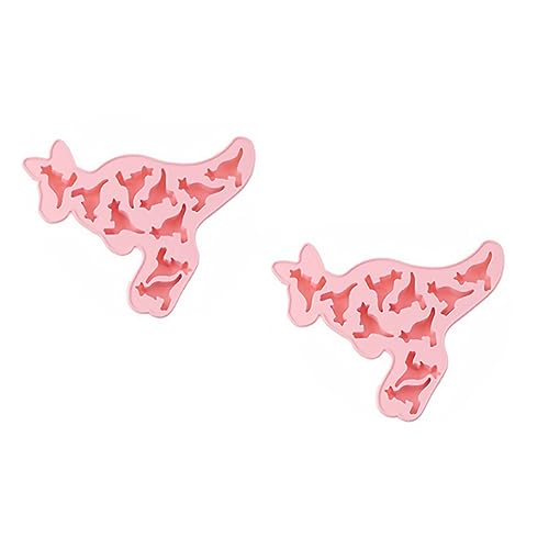 BESTonZON 2 Stück Teiliges Silikon Formset Lebensmittelgeeignetes Backform für Fondant und Schokolade für Kreative Küche und Familienaktivitäten Zufällige Farbe von BESTonZON