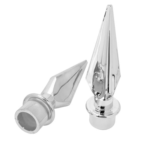 BESTonZON 2 Stück Kunststoff Fahnenmast Flaggenkopf Silber Dekorativer Fahnenmast Aufsatz Einfach zu Montieren Langlebig und Passend für Konferenzsäle und Versammlungsräume von BESTonZON