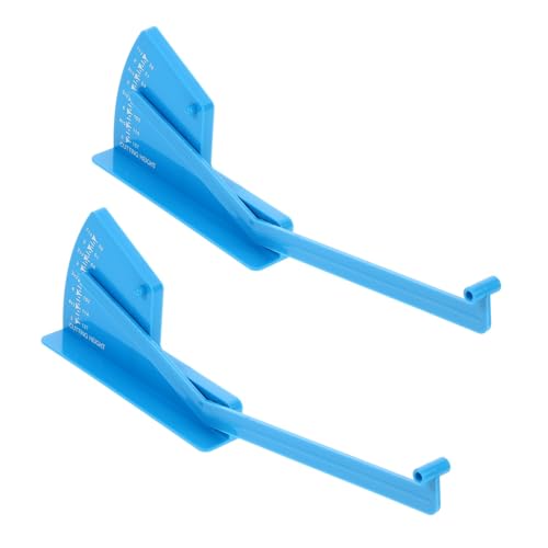 BESTonZON 2 Stück Mäher deck nivelliergerät Robustes Abs material Präziser Digital tiefenmesser für Aufsitz Handrasenmäher Beidseitige Messung Tragbares Rasenpflege messwerkzeug von BESTonZON