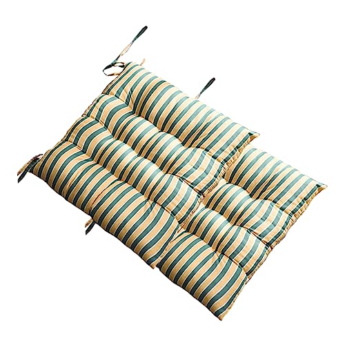 BESTonZON 2 Stück Outdoor-Kissen Stuhlkissen Outdoor-Kissen Für Stuhl Gestreiftes Kissen Outdoor-Stuhlkissen Sitzkissen Für Den Boden Kissen Modisches Kissen Große Füße von BESTonZON