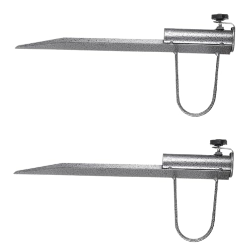 BESTonZON 2 Stück Outdoor Sonnenschirm Bodenanker aus Metall Verstellbarer Sandanker mit Komfortablem Griff Stabiler Schirmständer für Strand und Garten Rostfrei Einfach zu Eindrehen BESTonZON 2 Stück Outdoor Sonnenschirm Bodenanker aus Metall Verstellbarer Sandanker mit Komfortablem Griff Stabiler Schirmständer für Strand und Garten Rostfrei Einfach zu Eindrehen von BESTonZON