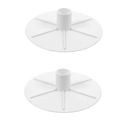 BESTonZON 2 Stück Pool Skimmer Vakuumplatte Universelles Zubehör für Skimmer Passform für Poolpflege Design Weiß Kompatibel Modellen von BESTonZON
