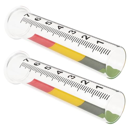 BESTonZON 2 Stück Regenmessrohr Rain Gauge Lawn Tragbare Regenmessung Regenmesser Für Das Außendeck Deck-regenmesser Regenwasserzähler Regenguage -Instrument Im Freien Regenmessgeräte Glas von BESTonZON