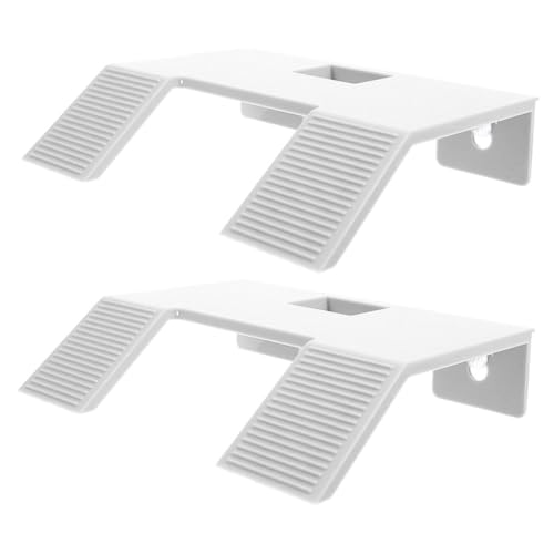 BESTonZON 2 Stück Schildkrötenbecken Schildkrötenrampe Schildkrötenzubehör Schildkrötenplattform Schildkröten Sonnenrampe Schildkröten Sonnenbadeplattform Reptilien Kletterdekor von BESTonZON