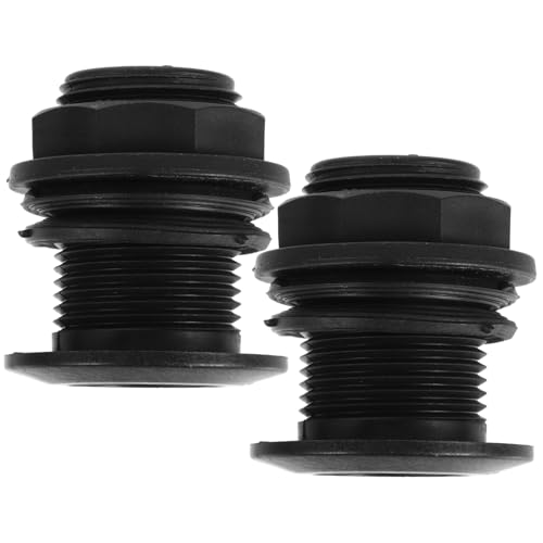BESTonZON 2 Stück Schwarz Doppelgewinde Anschluss Wasserbehälter Regentonne Durchführungsverschraubung Außengewinde Kompatibel mit Gartenschlauch für Einfache Installation und Vielseitigen BESTonZON 2 Stück Schwarz Doppelgewinde Anschluss Wasserbehälter Regentonne Durchführungsverschraubung Außengewinde Kompatibel mit Gartenschlauch für Einfache Installation und Vielseitigen von BESTonZON