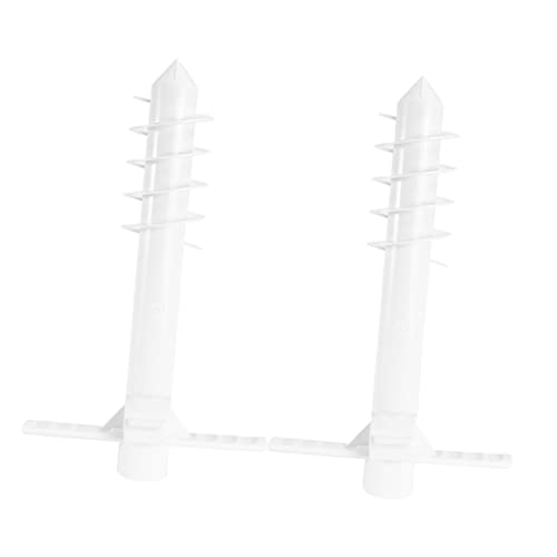 BESTonZON 2 Stück Strandschirm Bodenhülsen mit Sturmfeste Sandanker für Outdoor Sonnenschirme Robuste Kunststoffbasis für Aufstellen Am Strand von BESTonZON