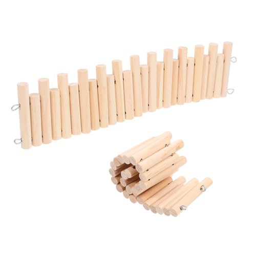 BESTonZON 2 Stück Teiliges Hamster Holz Zaun und Leiter Multifunktionales Kauspielzeug und Spielplatz Sicheres Kleintier Gehege für Hamster Zwerghamster Kaninchen und Meerschweinchen BESTonZON 2 Stück Teiliges Hamster Holz Zaun und Leiter Multifunktionales Kauspielzeug und Spielplatz Sicheres Kleintier Gehege für Hamster Zwerghamster Kaninchen und Meerschweinchen von BESTonZON