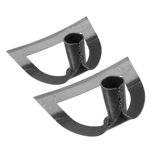 BESTonZON 2 Stück Teiliges Hohlhacke aus Edelstahl Scharfes Ergonomisches Unkrauthacke Werkzeug für Garten und Landwirtschaft Effiziente Bodenlockerung und Grasentfernung Vielseitig für von BESTonZON