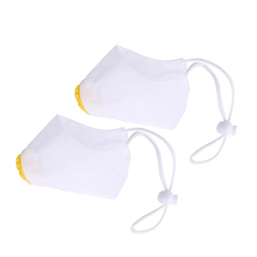 BESTonZON 2stücke Atmungsaktive Masken Für Hunde Hundemaske Aus Hochwertigem Material Mit Filterabdeckung Antibeschlagend Und Sicher Geeignet Für Haustiere Weiß von BESTonZON