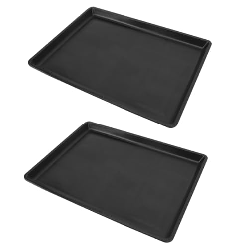 BESTonZON 2 Stück Teiliges Hundekäfig tablett aus Langlebigem Geruchsresistent und Leicht zu Reinigen Praktisches Hundetoiletten tablett für Welpentoilette und Trainingspads Schwarz BESTonZON 2 Stück Teiliges Hundekäfig tablett aus Langlebigem Geruchsresistent und Leicht zu Reinigen Praktisches Hundetoiletten tablett für Welpentoilette und Trainingspads Schwarz von BESTonZON