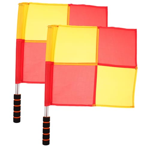 BESTonZON 2 Stück Teiliges Signalflaggen für Fußball Rugby Volleyball Stabile Metallstangen mit Rutschfestem Schaumstoffgriff Leichte Langlebige Sports Flags für Outdoor wettkämpfe BESTonZON 2 Stück Teiliges Signalflaggen für Fußball Rugby Volleyball Stabile Metallstangen mit Rutschfestem Schaumstoffgriff Leichte Langlebige Sports Flags für Outdoor wettkämpfe von BESTonZON