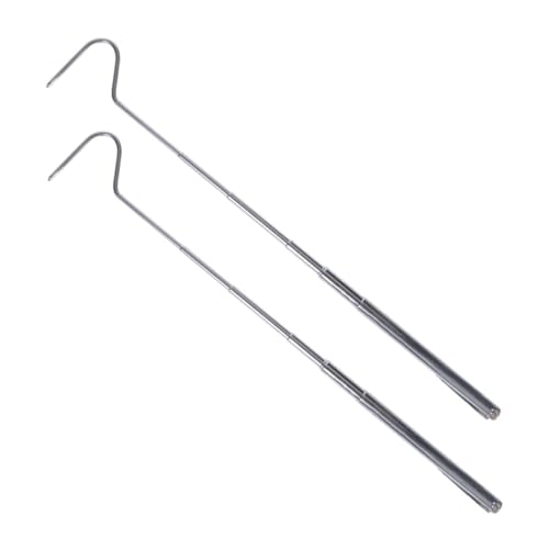 BESTonZON 2 Stück Teleskopischer Schlangenhaken aus Edelstahl Teiliges Langlebiges Reptilien Fangwerkzeug Praktischer Greifhaken für Kleines Schlangenfangen und Reptilienhandhabung BESTonZON 2 Stück Teleskopischer Schlangenhaken aus Edelstahl Teiliges Langlebiges Reptilien Fangwerkzeug Praktischer Greifhaken für Kleines Schlangenfangen und Reptilienhandhabung von BESTonZON