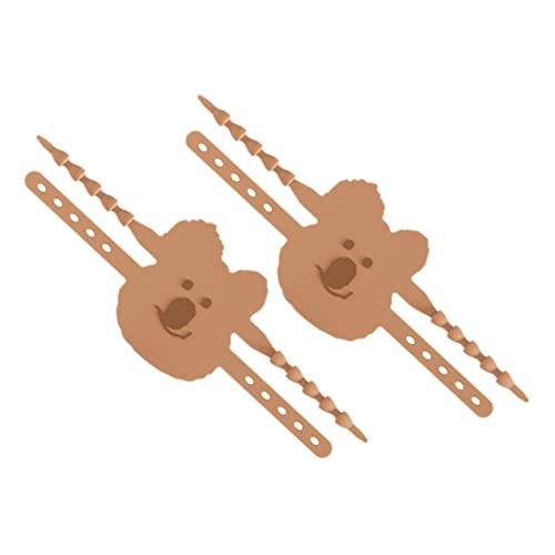 BESTonZON 2 Stück Türschloss Abdeckungen für Geräuschdämpfer und Türschließer für Kinderzimmer Cartoon Bären Design Installieren für und Bibliotheken von BESTonZON
