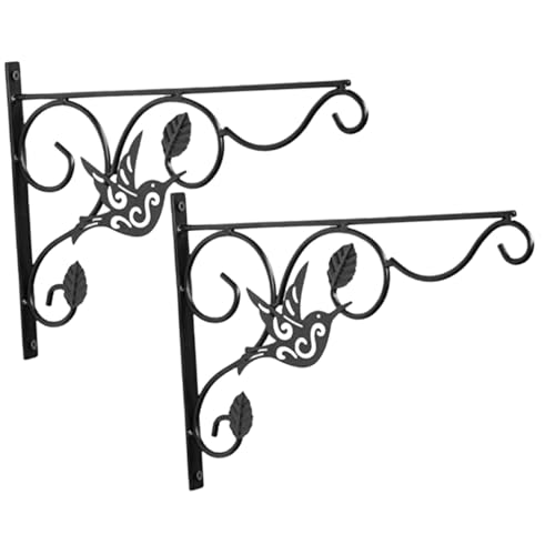 BESTonZON 2 Stück Wandhalterung für Blumenampel aus Robustem Eisen Wetterfest und Korrosionsbeständig Stabile Pflanzenaufhänger für Balkon und Garten Einfache Befestigung Hohe Tragkraft BESTonZON 2 Stück Wandhalterung für Blumenampel aus Robustem Eisen Wetterfest und Korrosionsbeständig Stabile Pflanzenaufhänger für Balkon und Garten Einfache Befestigung Hohe Tragkraft von BESTonZON