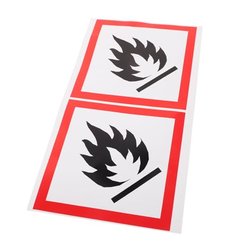 BESTonZON 2stücke Aufkleber Für Brandgefahr Selbstklebende Sicherheitsaufkleber wasserdichte Etiketten Für Außenbereich Abfallbehälter Feuerwarnschild Brandschutzaufkleber BESTonZON 2stücke Aufkleber Für Brandgefahr Selbstklebende Sicherheitsaufkleber wasserdichte Etiketten Für Außenbereich Abfallbehälter Feuerwarnschild Brandschutzaufkleber von BESTonZON