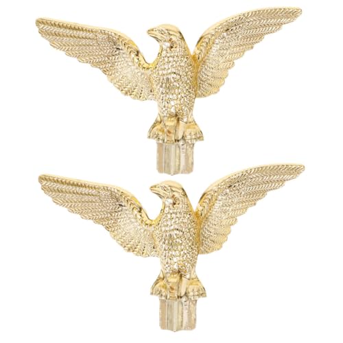 BESTonZON 2 Stück Witterungsbeständiger Adler Fahnenmast Topper für Garten und Außenbereich Langlebiger Flaggenkopf mit Schräger Befestigung für Hof und Versammlungsräume von BESTonZON