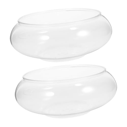 BESTonZON 2stücke Transparentes Desktop Aquarium Kleiner Fischbehälter Für Goldfische Tischdekoration Für Büro Und Zuhause Bruchsicher Und Pflegeleicht Wasserinhalt BESTonZON 2stücke Transparentes Desktop Aquarium Kleiner Fischbehälter Für Goldfische Tischdekoration Für Büro Und Zuhause Bruchsicher Und Pflegeleicht Wasserinhalt von BESTonZON