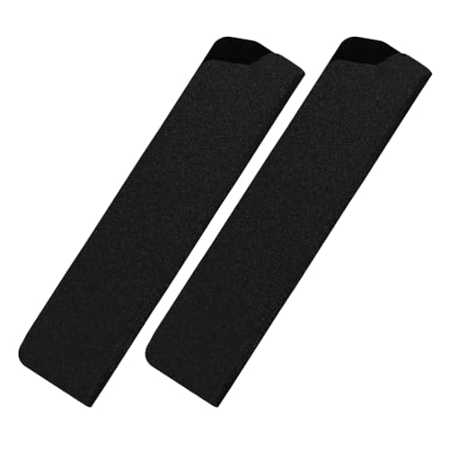 BESTonZON 2 Stücke Klingenschützer Messerschutz Klingenschutz Messer Schutzhülle Klinge Protector Cover für 4-5 Zoll Messer Kochmesser Küchenmesser Obstmesser Fleischmesser Keramikmesser Schwarz von BESTonZON