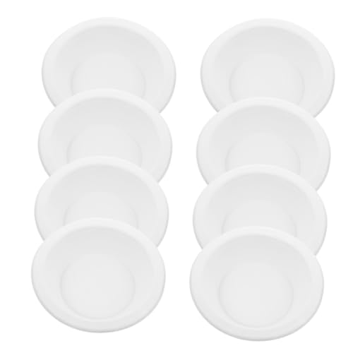 BESTonZON 20 Stück Einweg Katzenfutterschalen aus Papier Praktische und Tragbare Fressnäpfe mit Großer Kapazität Runde Katzenfutternäpfe für Einfache und Hygienisches Füttern von Haustieren von BESTonZON