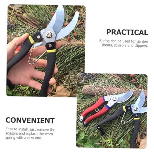 BESTonZON 20 Stück Teiliges Gartenscheren Ersatzfedern aus Edelstahl V förmige und Zylindrische Druckfedern Langlebige Spannfedern für Astschneider und Gartenscheren Robuste Metallfeder zur von BESTonZON