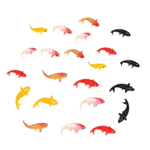 BESTonZON 20 Stück Teiliges Miniatur Koi Fischfiguren Robustem Harz Realistische Goldfisch Modelle Lebendigen Farben für Aquariumdekoration Schreibtisch Ornament und BESTonZON 20 Stück Teiliges Miniatur Koi Fischfiguren Robustem Harz Realistische Goldfisch Modelle Lebendigen Farben für Aquariumdekoration Schreibtisch Ornament und von BESTonZON