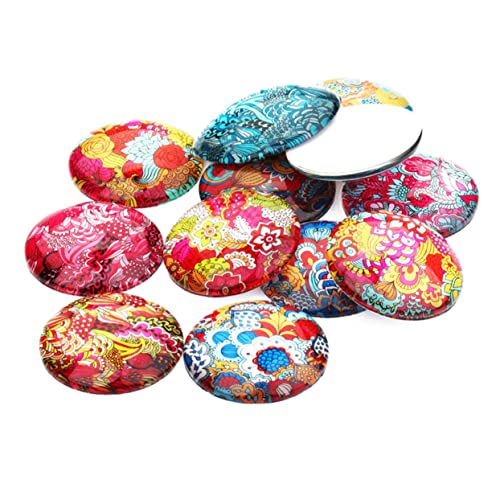 BESTonZON 20st Schmuck Cabochons Kristalledelsteinperlen Cabochons Aus Glas Mit Flacher Rückseite Halbrunde Edelsteine Cabochon Blumen-cabochons Cabochon Kuppel Lünette Kühlschrank Mosaik- BESTonZON 20st Schmuck Cabochons Kristalledelsteinperlen Cabochons Aus Glas Mit Flacher Rückseite Halbrunde Edelsteine Cabochon Blumen-cabochons Cabochon Kuppel Lünette Kühlschrank Mosaik- von BESTonZON