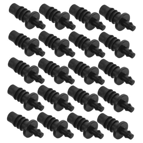 BESTonZON 20stücke Tropfbewässerungsarmaturen Mit Widerhaken Gerade Kupplungsverbinder Und Endstopfen Bewässerungsschlauchzubehör Für Gartenbewässerungssysteme von BESTonZON