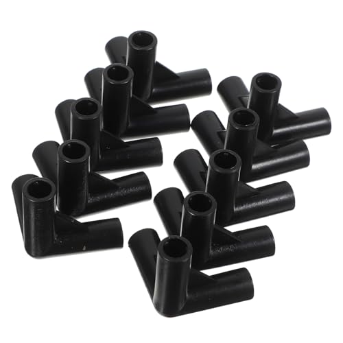 BESTonZON 24 Stück Teiliges PE Zeltverbindungs Robuste Eck und Mittelstücke für Pavillon und Gartenüberdachungen Langlebige Canopy Fittings mit Glatter Oberfläche für DIY Zeltgestelle von BESTonZON