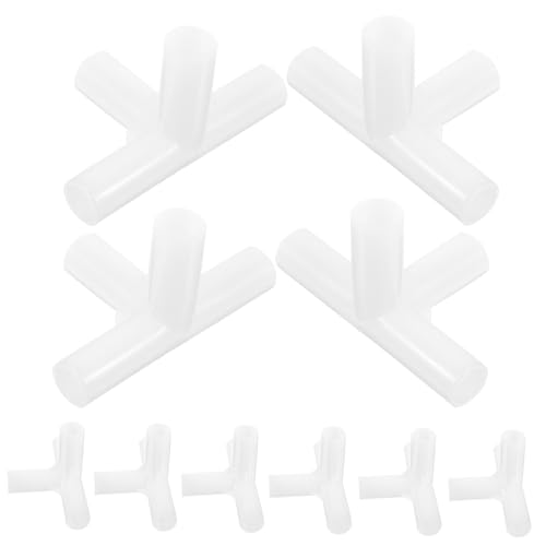 BESTonZON 24 Stück Teiliges Zeltzubehör PE Vier Verbindungsadapter für Stangen Wetterfeste Zeltersatzteile für Outdoor Pavillon Stabiler Zeltgestänge Kupplungssatz von BESTonZON