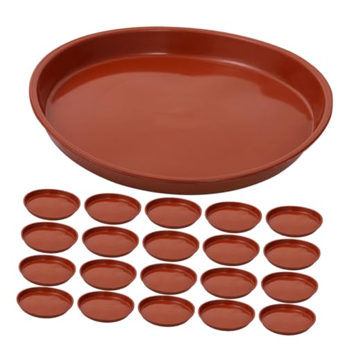 BESTonZON 25 Stück Blumentopf Tablett Rund Tropfschale Pflanzgefäß Bodenschale Blumentopf Tropffänger Pflanzentopf Untertasse Untertasse Tablett Wasserfänger Für von BESTonZON