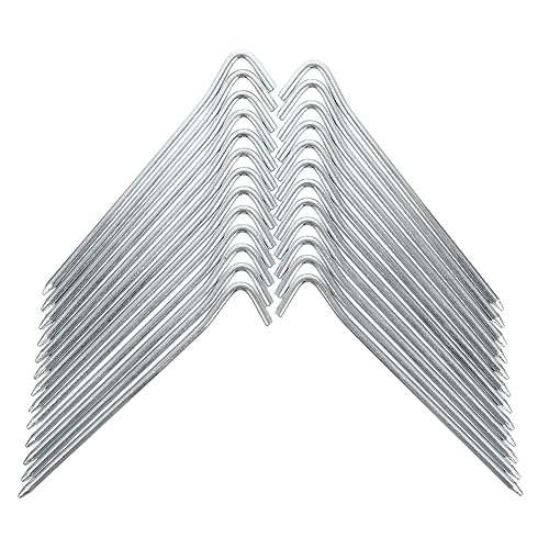 BESTonZON 25 Stück Heringe Groß Zubehör Camping Im Freien Einsätze Zelte Klein Unterstützung Zeltstangen Pitchen Schwer Zeltpflock Metallstifte Galvanisiertes Eisen von BESTonZON
