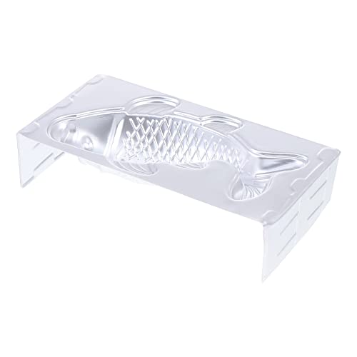 BESTonZON 1Pc Fisch Fondant Formen 3D Fisch- F?rmigen Aluminium Form Karpfen Fisch Form Reis Kuchen Gumpaste Form Handgemachte Sugarcraft Backen Werkzeug f¨¹r DIY Kunst Handwerk Silber 200G von BESTonZON