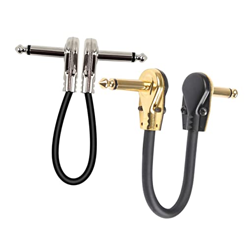 BESTonZON 2stücke Gitarren-patchkabel Für Effektpedale Geeignet Gitarre Und Bass Audiokabel Für Musikinstrumente Mit Optimaler Für Komfortable Nutzung von BESTonZON