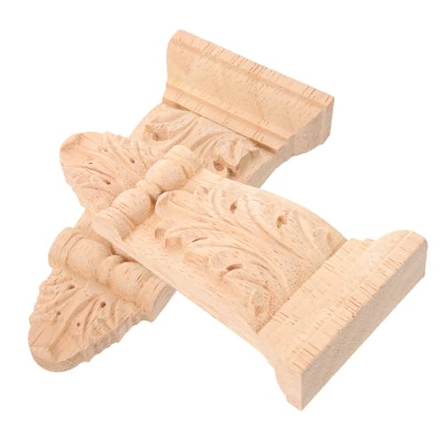 BESTonZON 2stücke Holzschnitzapplikationen Für Möbel Dekor Unbemalt Holz Carving Applique Holzverzierungen Möbelbedarf Holzgeschnitzte Onlays BESTonZON 2stücke Holzschnitzapplikationen Für Möbel Dekor Unbemalt Holz Carving Applique Holzverzierungen Möbelbedarf Holzgeschnitzte Onlays von BESTonZON