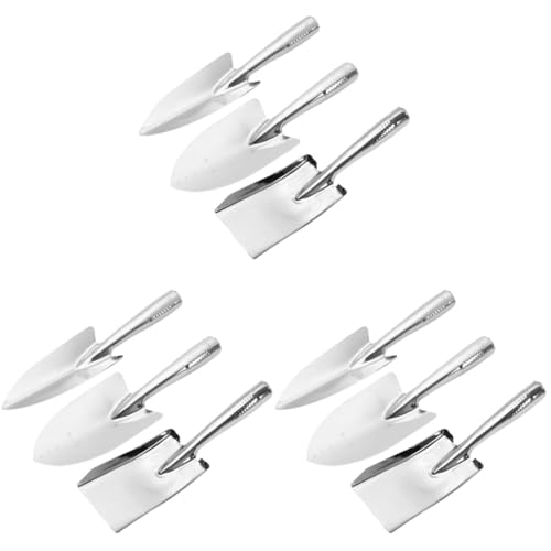 BESTonZON 3 Sätze Teiliges Gartenwerkzeug Set Handkelle Schaufel Und Pflanzer Für Umpflanzen Und Grabearbeiten Im Garten Tragbar Und Leicht 3 Stücke * 3 von BESTonZON