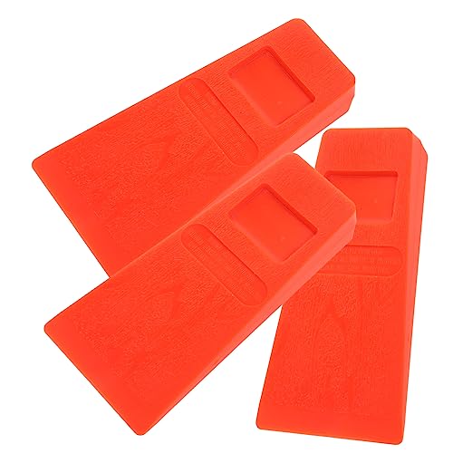 BESTonZON 3 Stück Baumfällkeile Stabilitätskeile für Holzschnitt Orange Wiederverwendbare Werkzeuge zum Sicheren Baumfällen und Stabilisieren BESTonZON 3 Stück Baumfällkeile Stabilitätskeile für Holzschnitt Orange Wiederverwendbare Werkzeuge zum Sicheren Baumfällen und Stabilisieren von BESTonZON