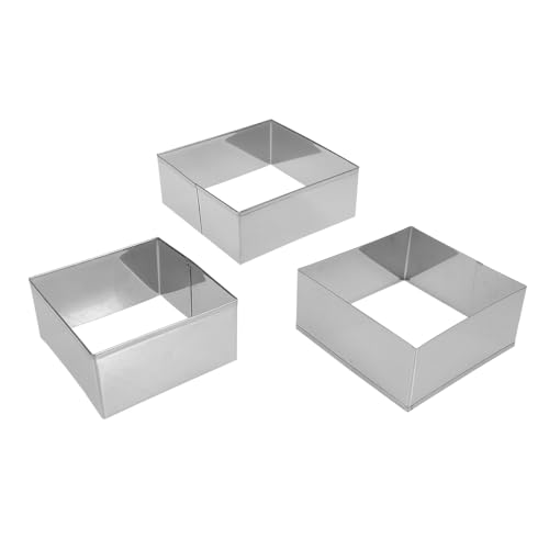 BESTonZON 3st Benutzerdefinierte Ausstechformen Bäckerei Zubehör Quadratischer Fondantschneider Backwerkzeuge Für Die Küche Bonbonschneider Quadratischer Donut Mini-kekse Hochzeit Fudge BESTonZON 3st Benutzerdefinierte Ausstechformen Bäckerei Zubehör Quadratischer Fondantschneider Backwerkzeuge Für Die Küche Bonbonschneider Quadratischer Donut Mini-kekse Hochzeit Fudge von BESTonZON