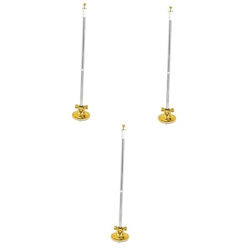 BESTonZON 3 Stück Multifunktionaler Saugnapf Fahnenmast für Goldener Basis zur Sicheren Befestigung von Team Warn und Nationalflaggen für Festivals und Feiertage BESTonZON 3 Stück Multifunktionaler Saugnapf Fahnenmast für Goldener Basis zur Sicheren Befestigung von Team Warn und Nationalflaggen für Festivals und Feiertage von BESTonZON