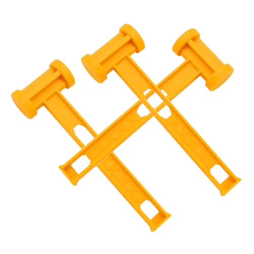BESTonZON 3 Stück Praktischer Teilig Leichter Zelthammer aus Robustem Kunststoff Ergonomischer Griff mit Vibrationsdämpfung Multifunktionaler Zeltnagel Hammer für Camping und Outdoor von BESTonZON