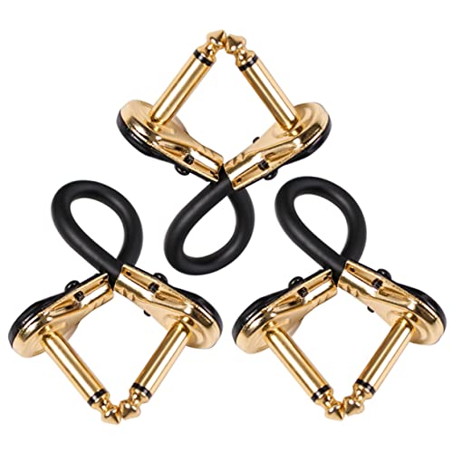 BESTonZON 3 Stück Teiliges Flaches Gitarrenpatchkabel Professionelles Effektkabel für Gitarre und Bass Geeignet für Musiker und Bühnenauftritte BESTonZON 3 Stück Teiliges Flaches Gitarrenpatchkabel Professionelles Effektkabel für Gitarre und Bass Geeignet für Musiker und Bühnenauftritte von BESTonZON